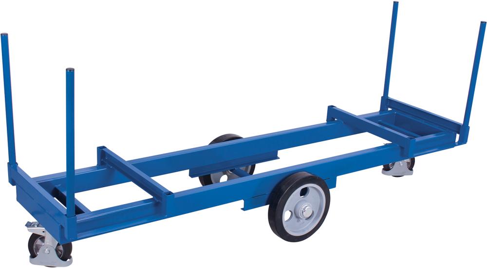 Langmaterial-Wagen 2000kg2500x720 mm Gummiräder VarioFit
