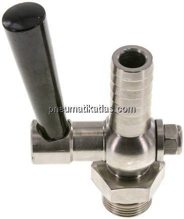 Edelstahl-Schlauchhahn G 1"-25 (1")mm, PN 6