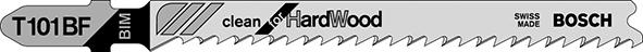 Stichsägeblatt T 101 BF Bosch VE à 5 Stück Clean for Hard Wood