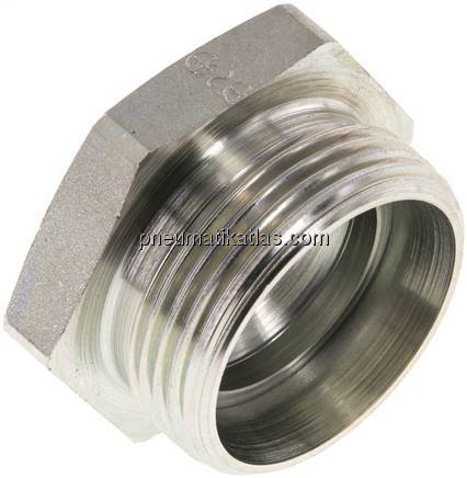 Verschlussverschraubung für Rohre 28 L (M36x2), Stahl verzinkt