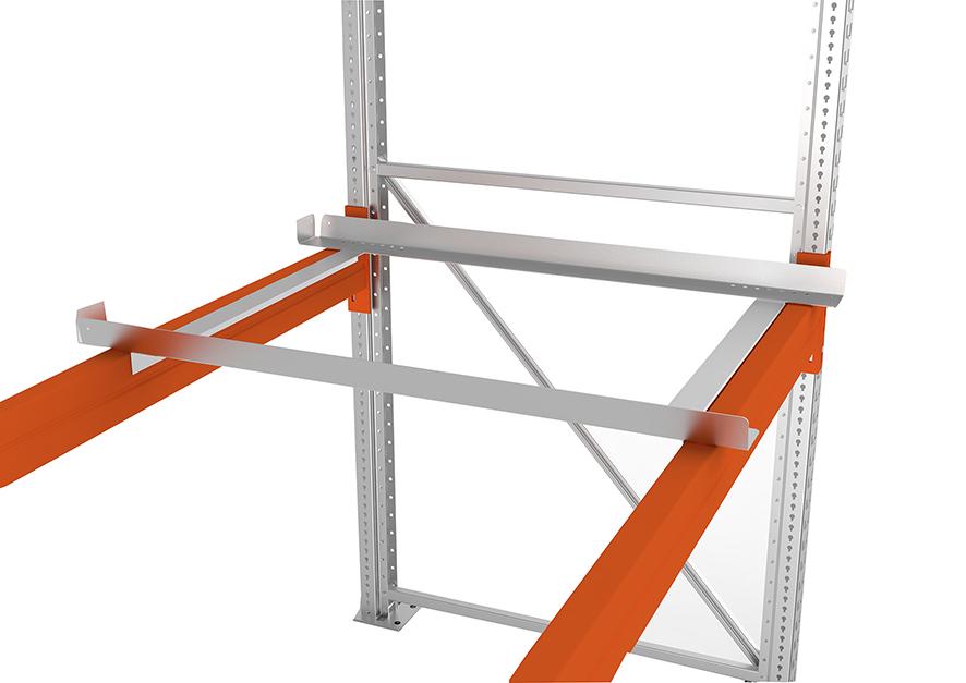 Winkelauflage verzinkt für Regaltiefe 1100 mm Tragkraft 250kg p.Paar Meta MULTIPAL