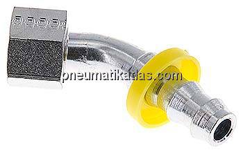 45°-Steckanschluss G 3/8" Ü-Mutter, 9,5mm GSP-Schlauch