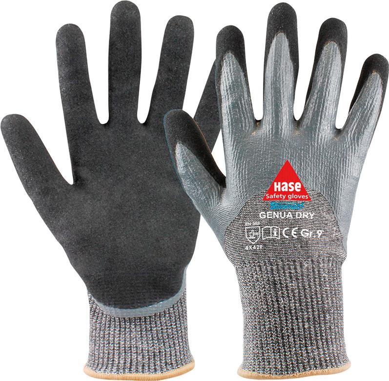 Schnittschutzhandschuh Genua Dry, Nitril,Gr.10