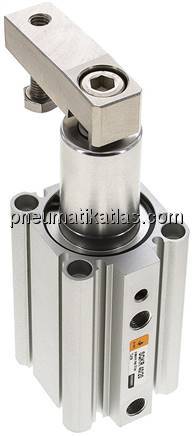 Schwenkspanner / Klemmzylinder Ø 40 mm, Klemmhub 20mm rechtsschwenkend (schwenkt