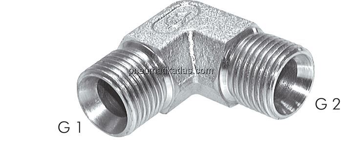 Exemplarische Darstellung: Winkel-Verschraubung 90