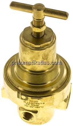 Druckregler, Messing, G 1/2", 0,2 - 3bar (für CO2)