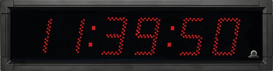 Außen-LED-Funkuhr, dig. rote, leuchtstarke Einzel- LEDs