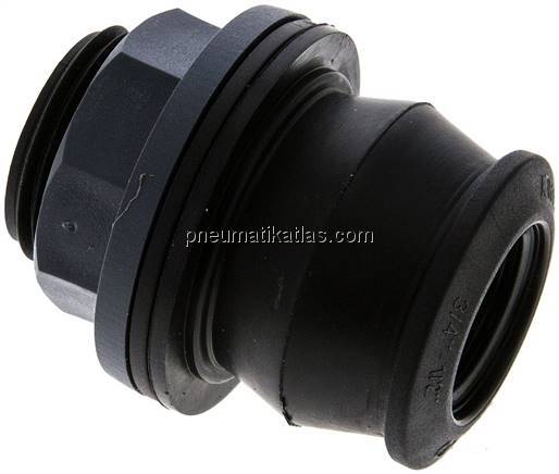 Behälterdurchführung G 3/4" (AG) - G 1/2" (IG), PP