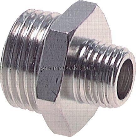 Exemplarische Darstellung: Doppelnippel (Messing v