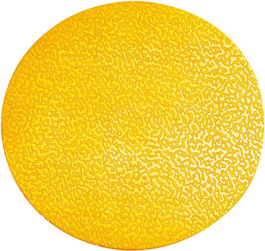 Stellplatzmarkierung Form "Punkt" gelb selbstklebend