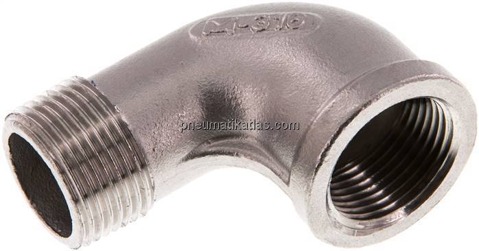 90°-Einschraubwinkel Rp 3/4"(IG)-R 3/4"(AG), 1.4408