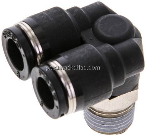 Y-Winkel-Steckanschluss R 1/4"x8mm, IQS-Standard