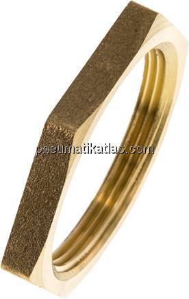 Gegenmutter G 2", Messing