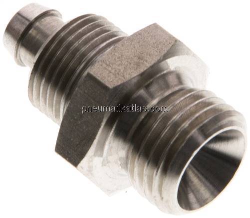 Gerades Gewindestück G 1/4"-8x6mm, 1.4571 ohne Mutter