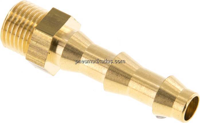 Steckanschluss G 1/8" AG, Messing, 6,4mm GSP-Schlauch