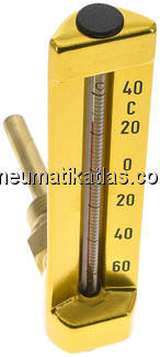 Maschinenthermometer (150mm) waagerecht/-60 bis +40°C/63mm