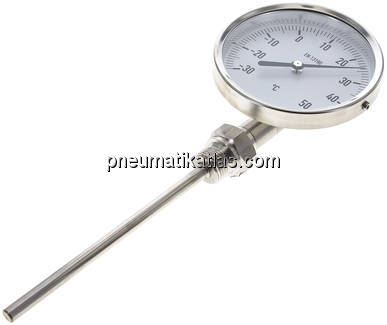 Bimetallthermometer, senkrecht D100/-30 bis +50°C/160mm