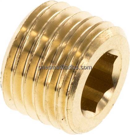 Verschlussstopfen Innenskt. M 14x1,5, Messing