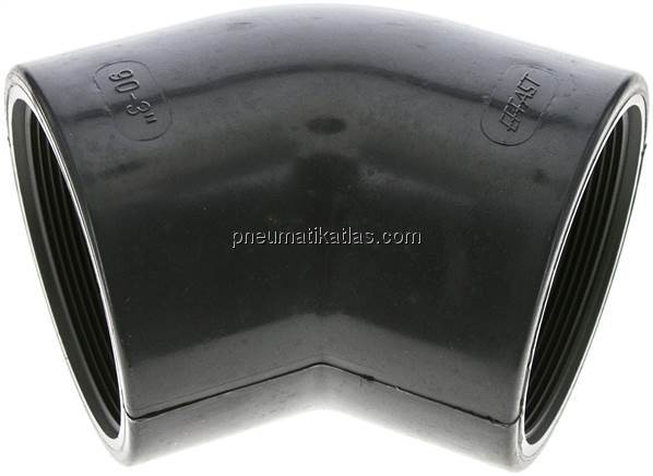 45°-Winkel Rp 3" (IG), PVC-U