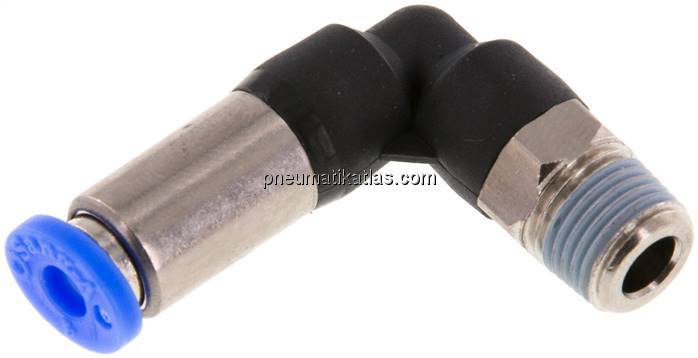 Winkel-Steckanschluss, selbstabsperrend R 1/8"-4mm