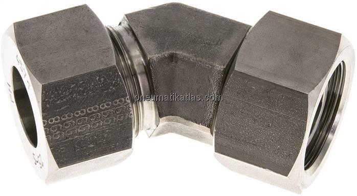 Einstellb. 45°-Schneidringverschraubung 25 S (M36x2), 1.4571