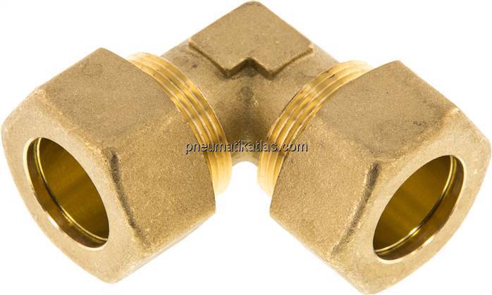 Winkel-Klemmringverschraubung 22 (M30x1,5)mm, Messing