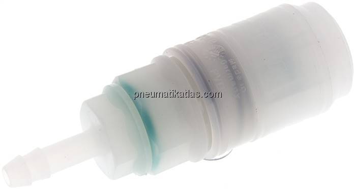 Kupplungsdose (NW7,2) 6 (1/4")mm Schlauch, PVDF