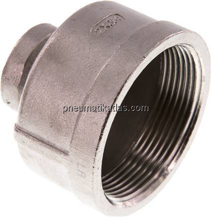 Rundmuffe Rp 2"-Rp 3/4", 1.4408