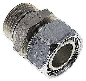 Einstellb. Schneidringverschr. G 1"-28 L, Stahl verzinkt