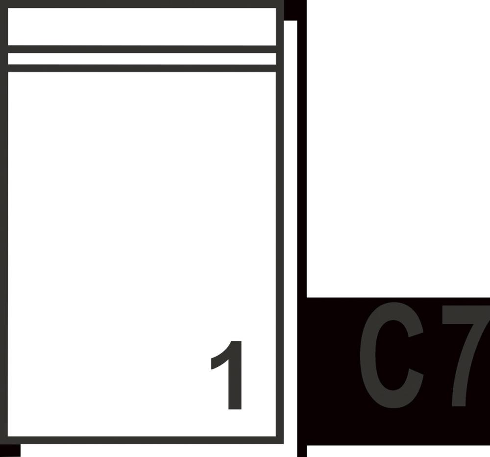 Dokumententaschen 90x118mm, C7,VE2000