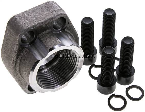 Flanschverschraubung 1-1/4"-SAE (3000 PSI), G 1-1/4" (IG)