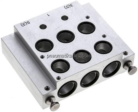 Endplatte mit zwei Ventilplätzen