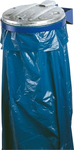 Abfallsammler 120 l blau Wandbef. ME-Deckel VAR