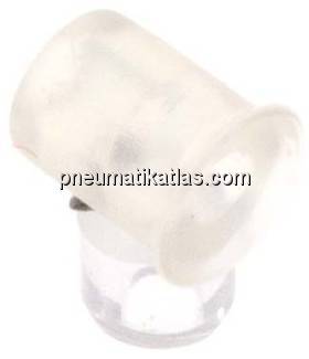 Flachsauger, P-Serie, Ø 5x0,5mm, Silikon (50A), transparent