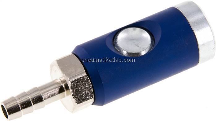 Sicherheits-Druckknopfkupplung (NW7,2), 8 (5/16")mm Schl., Stahl verzinkt