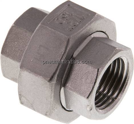 Verschraubung flach dichtend Rp 1/2" (IG),1.4408