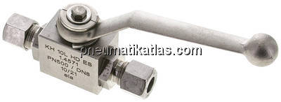 Hochdruck-Kugelhahn, Edelstahl, 10 L (M16x1,5), -0,999 bis 315bar