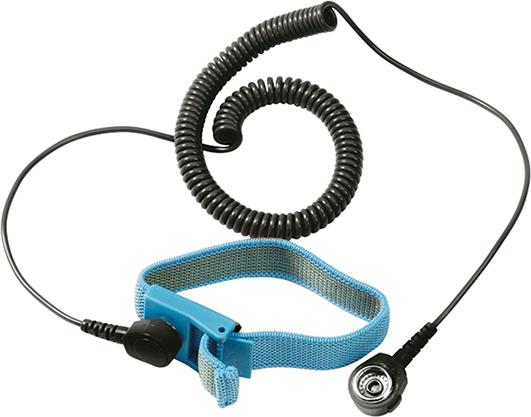 Textil-Armband (ESD) mit Spiralkabel