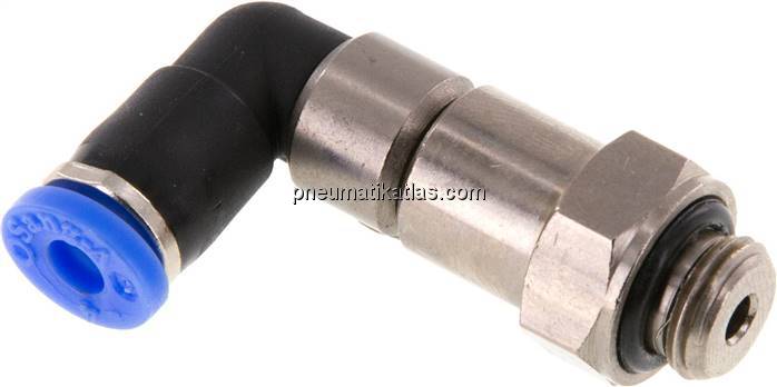 Winkel-Schnelldrehverschraubung G 1/8"-4mm, IQS-Standard