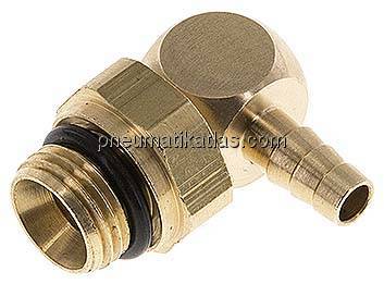 Winkel-Steckanschluss, G 1/8"-4mm innen, Messing