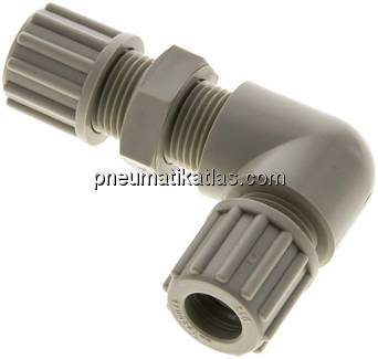 Winkel-Schott-Verschraubung 12x9mm, Polypropylen