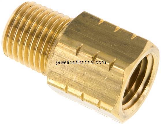 Reduziernippel R 1/4"(AG)-NPT 1/4"(IG), Messing