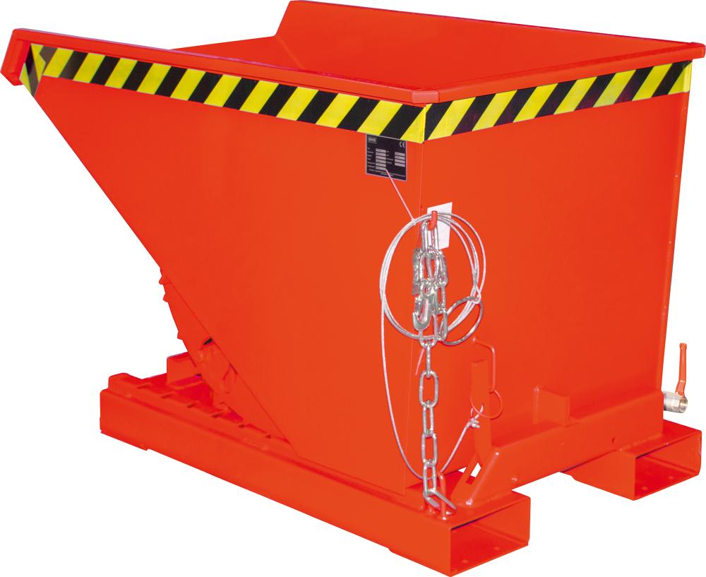 Späne-Kippbehälter 2100 lEXPO-E2100,lack.,RAL3000