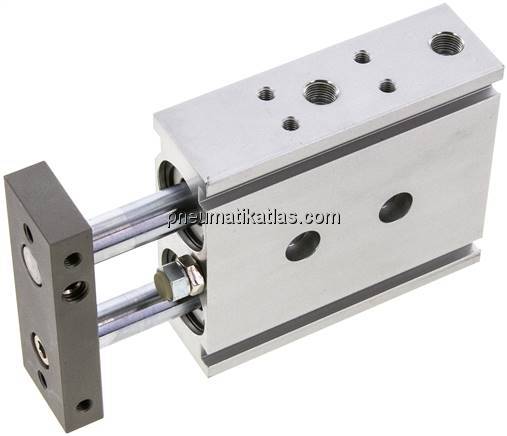 Doppelkolbenzylinder, Kolben 25mm, Hub 20mm