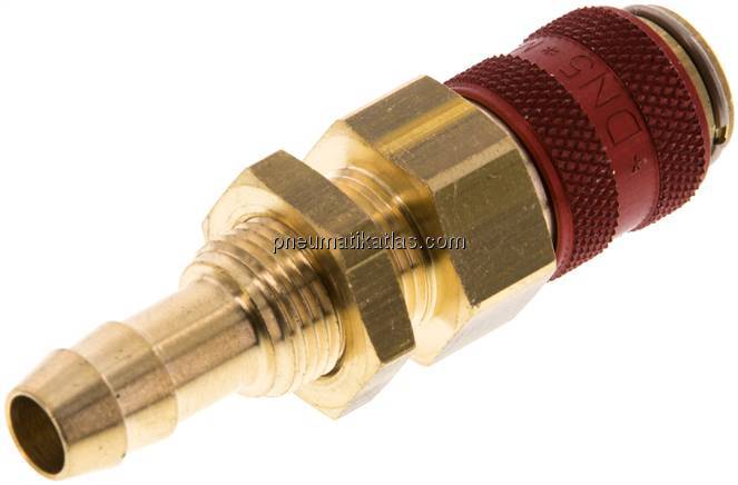 Schott-Kupplungsdose (NW5) 8 (5/16")mm Schlauch, Messing