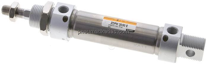 ISO 6432-Zylinder, doppeltwirkend, Kolben 25mm,Hub 50mm