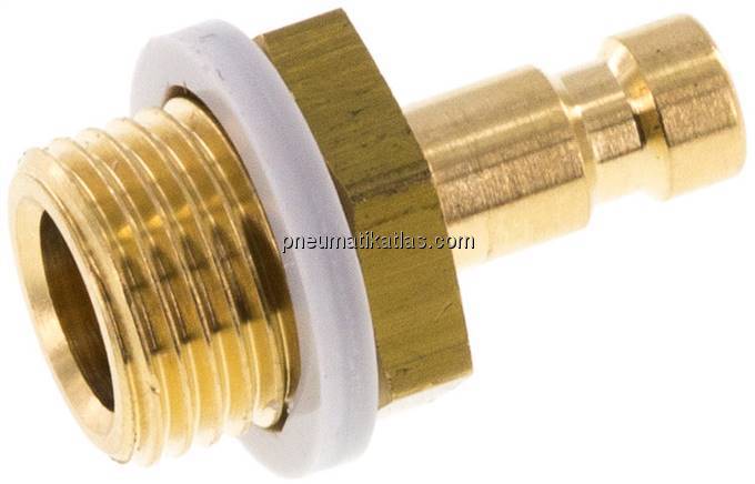 Kupplungsstecker (NW2,7) G 1/8"(AG), Messing