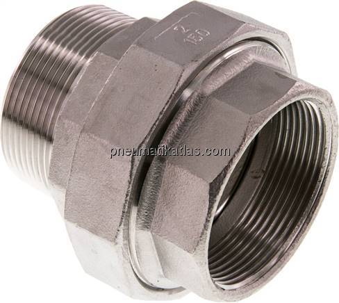 Verschraubung kon. dichtend, Rp 2"/R 2" (IG/AG)