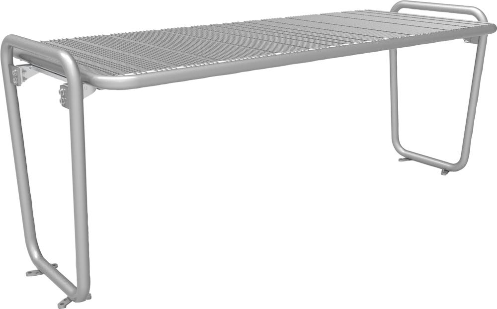 Tisch PAMPLONA Drahtgitter RAL 9006 B1896xT770xH785 mm RAL 9006