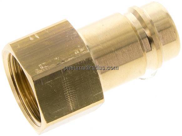 Kupplungsstecker (NW15) G 3/4"(IG), Messing